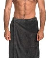 TowelSelections Men’s Wrap, Shower & Bath, Terry Velour Towel