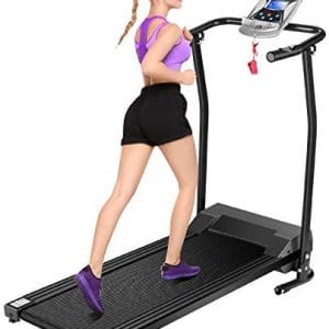 Mauccau Folding Treadmill for Home, Electric Treadmills with LCD Display Exercise Fitness Trainer Walking Running Machine