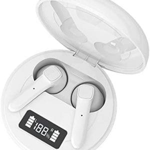 Wireless Earbuds, Bluetooth 5.0 Headphone, 36 Hours Charge Case, Touch Control, IPX8 Waterproof, LED Display Charging case, for Apple Airpods/Andriod/Huawei/iPhone Earbuds