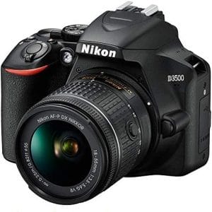 Nikon D3500 24.2MP DSLR Camera with AF-P DX NIKKOR 18-55mm f/3.5-5.6G VR Lens (1590B) – (Renewed)