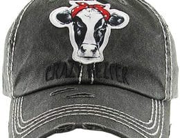 Women’s Crazy Heifer Distressed Vintage Baseball Hat