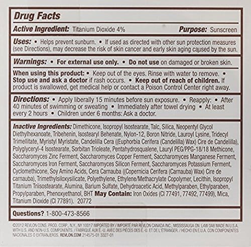 Revlon Foundation, New Complexion One-Step Face Makeup, Longwear Light Coverage with Matte Finish, SPF 15, Cream to Powder Formula, Oil Free, 001 Ivory Beige, 0.35 Oz - Image 10