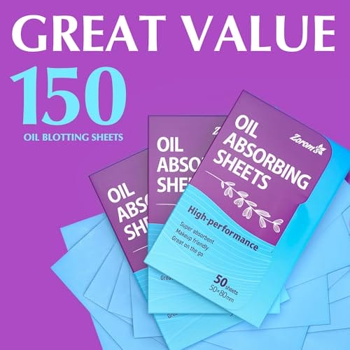 Premium Oil Blotting Sheets for Face - 3 pack (150 sheets) - Makeup Friendly Blotting Paper for Oily Skin - Oil Absorbing Sheets for Face - Image 7