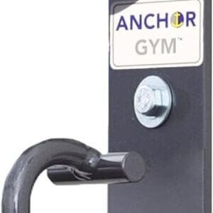 Anchor Gym H2 Mounted Anchor Single Unit with Two Hooks, Wall, Ceiling Mounted Hook Exercise Station for Bodyweight Straps, Resistance Bands, Strength Training, Yoga, Home Gym (Wood Screws Included)