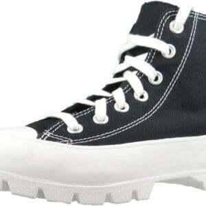 Converse Womens Chuck Taylor All Star Lugged Black/White/Black Sneaker - 9.5