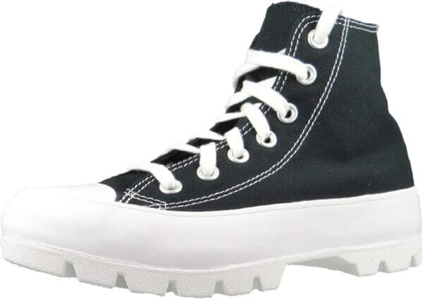 Converse Womens Chuck Taylor All Star Lugged Black/White/Black Sneaker - 9.5