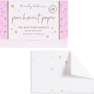 Beauty Bakerie Parchment Paper Oil Blotting Sheets for Face, Absorb Excess Oil, Makeup Essentials for Oily Skin, Blotting Papers for Face, Oil Control Absorbing Sheets, 100 Sheets