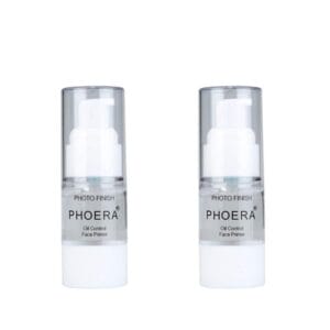 PHOERA Primer Face Foundation Primers,Face Primer for Makeup Long Lasting Hydrating Smoothing Isolated Moisturizing Oil Free Effect Make Up Base Matte Makeup Primer (2 * 18ml)