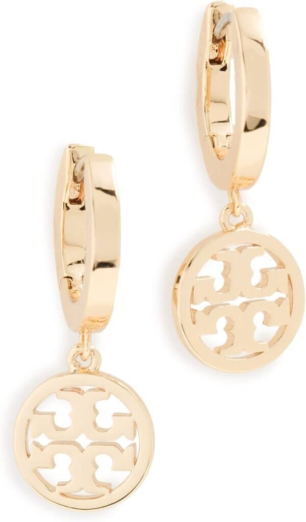 Tory Burch Women's Miller Huggie Hoop Earrings