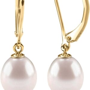 PAVOI Handpicked AAA+ Quality Freshwater Cultured Pearl Earrings Leverback Dangle Stud Pearl Earrings