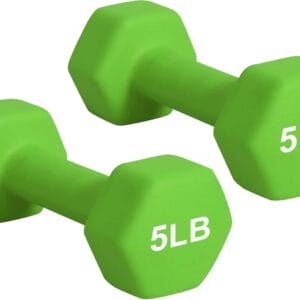 Dumbbell Hand Weight Pairs – Neoprene Dumbbell Exercise & Fitness For Home Gym Equipment and Adjustable Dumbbell Sets–Non-Slip, Color Coded Hex Shaped Free Weights For Women,Men 2LB 3LB 5LB 8LB 10LB Pounds