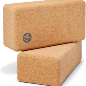 Manduka Yoga Block - Fine-Grain Cork Block, Yoga Equipment, Home Gym Accessory, Pilates Tool, Lightweight for Travel, Extra Firm Workout Accessory with Comfortable Edges