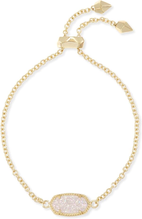 Kendra Scott Elaina Adjustable Chain Bracelet for Women, Fashion Jewelry, Gold-Plated