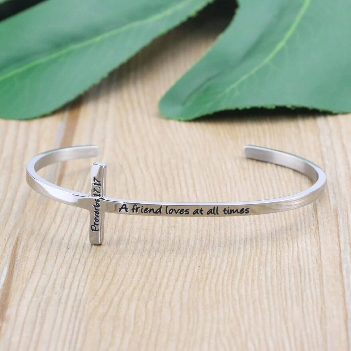 𝐂𝐫𝐨𝐬𝐬 𝐁𝐫𝐚𝐜𝐞𝐥𝐞𝐭 Religious Cuff Bangle 𝐁𝐢𝐛𝐥𝐞 𝐕𝐞𝐫𝐬𝐞 Christian Gifts Jewelry for 𝐖𝐨𝐦𝐞𝐧 - Image 4