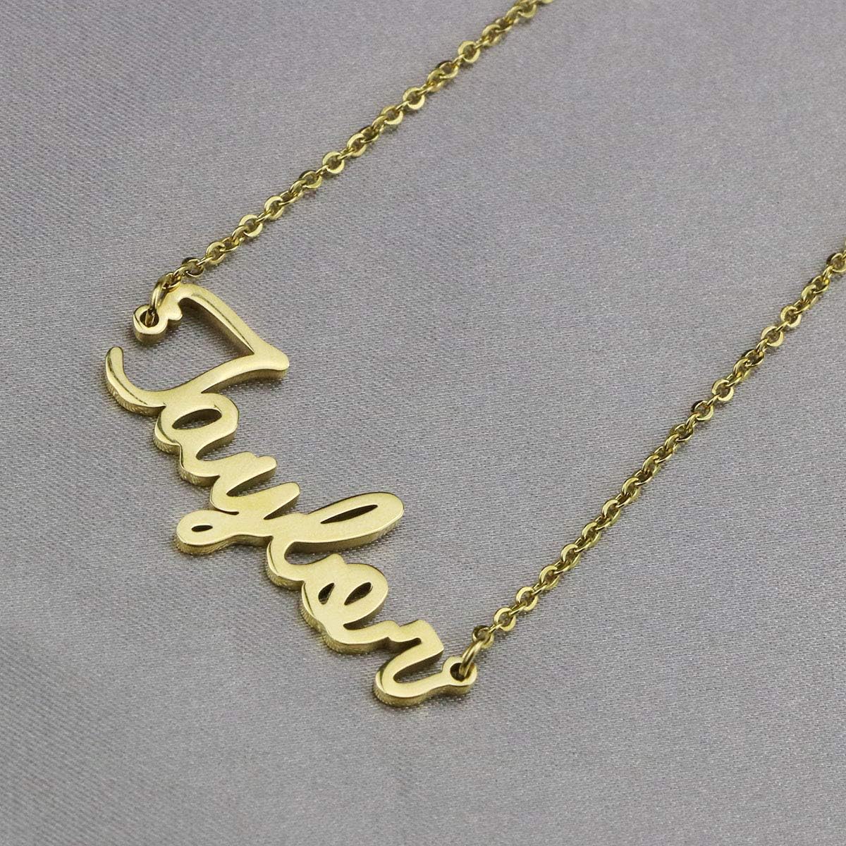 JoycuFF Allison 18K Gold Filled Name Anklet Personalized Chain Jewelry Cute Unique Dainty Delicate Anklets Unique Gifts for Her Birthday Mother's Day Wife Graduation - Image 5