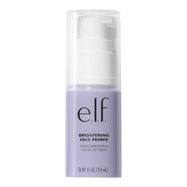 e.l.f. Brightening Lavender Face Primer, Face Makeup Primer For Neutralizing Uneven Skin Tones & Brightening Complexion, Vegan & Cruelty-free