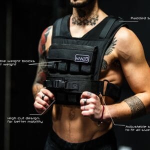 Premium Training Weighted Vest Men & Women - 25lbs/35lbs/45lbs/65lbs, Adjustable Nylon Body Weight Workout Vest for Fitness, Calisthenics, and Home Workouts