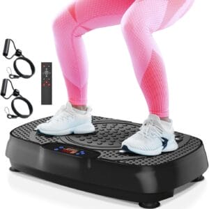 Vibration Plate Exercise Machine: TISSCARE Weight Loss and Lymphatic Drainage Vibrating Plates, Whole Body Workout Sculpting Platform for Home Fitness Fat Burner for Women Men