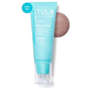 TULA Skin Care Face Filter Blurring and Moisturizing Primer - Evens the Appearance of Skin Tone & Redness, Hydrates & Improves Makeup Wear