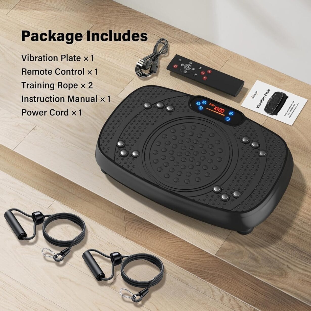 Vibration Plate Exercise Machine: TISSCARE Weight Loss and Lymphatic Drainage Vibrating Plates, Whole Body Workout Sculpting Platform for Home Fitness Fat Burner for Women Men - Image 8