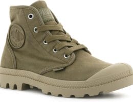 Palladium Women’s Pampa Hi Boot, Vegan Canvas Lace Up Boot