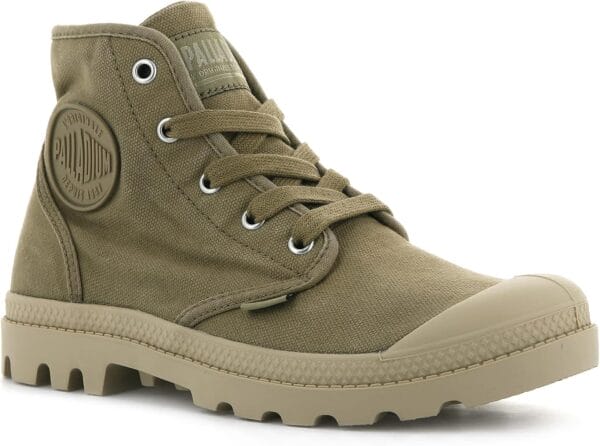 Palladium Women's Pampa Hi Boot, Vegan Canvas Lace Up Boot