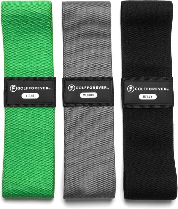 Mini Bands Proven by Golfer Scottie Scheffler | Golf Training Premium Fitness Bands | Premium Golf Training Aid to Improve Strength Flexibility & Swing Posture | 3 Resistance Levels | 3pcs