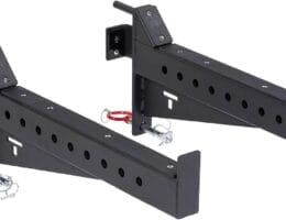 Titan Fitness T-3 Series Spotter Arms, 800 LB Black Safety Catches, Fits 2-in x 3-in 11-GA Steel Tubes