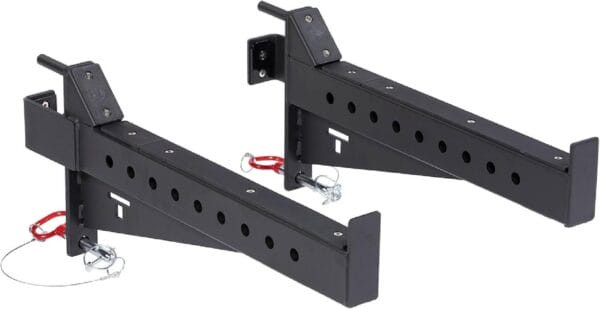 Titan Fitness T-3 Series Spotter Arms, 800 LB Black Safety Catches, Fits 2-in x 3-in 11-GA Steel Tubes