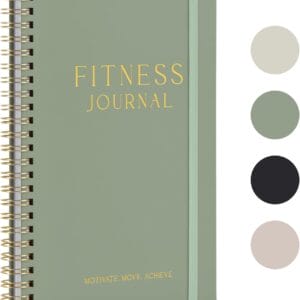 ZICOTO Fitness Journal for Tracking and Crushing Your Gym Goals - Detailed Workout Planner & Log Book for Women - Great Gym Accessories With Calendar, Nutrition & Progress Tracker