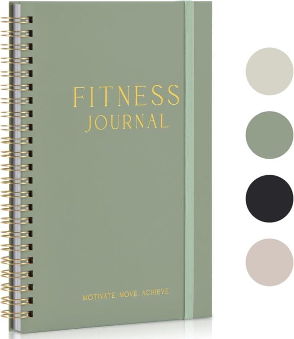 ZICOTO Fitness Journal for Tracking and Crushing Your Gym Goals - Detailed Workout Planner & Log Book for Women - Great Gym Accessories With Calendar, Nutrition & Progress Tracker