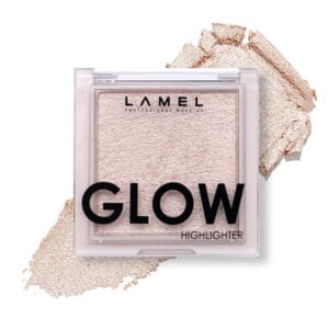 LAMEL Glow Highlighter: Face Make Up & Contour Palette in Deep, Vibrant Colors - Natural Shimmer - Compact Size & Perfect for Travel - Cruelty Free - 3.8gr/0.13 oz 401 (Luna)