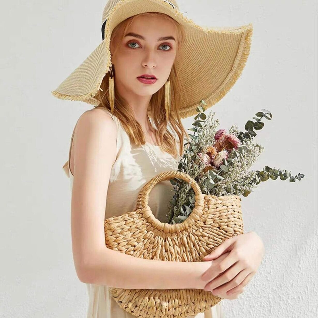 18K Gold Long Chain Tassel Earrings Trendy Sleek Chain Dangle Drop Earrings for Party Linear Fringe Earring - Image 2