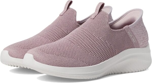 Skechers Women's Sneaker, Mauve Knit Jersey Trim, 9