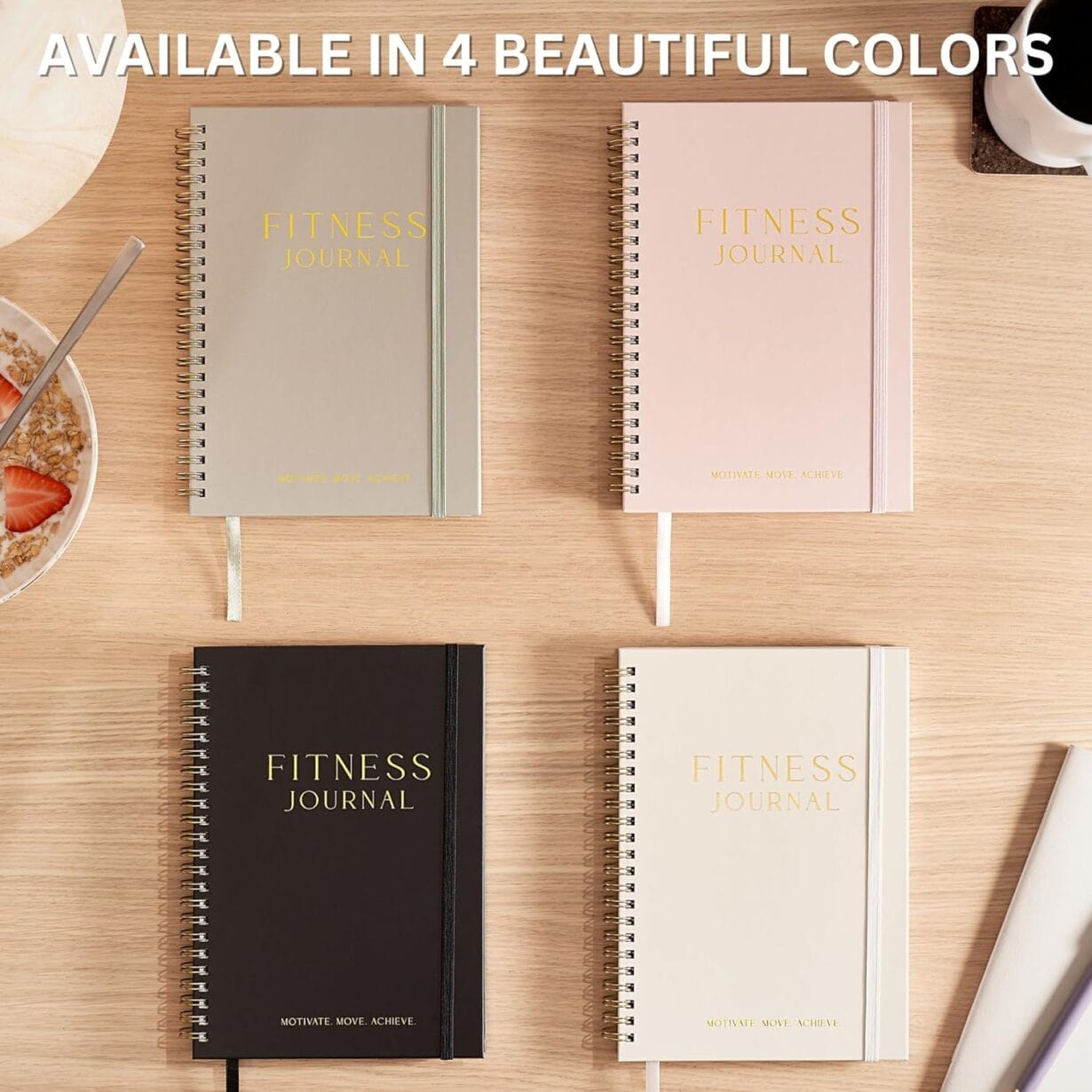 ZICOTO Fitness Journal for Tracking and Crushing Your Gym Goals - Detailed Workout Planner & Log Book for Women - Great Gym Accessories With Calendar, Nutrition & Progress Tracker - Image 4