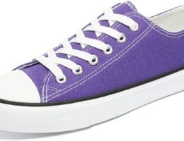 Obtaom Unisex Canvas Shoes Low Top Fashion Sneakers Slip on Walking Shoe