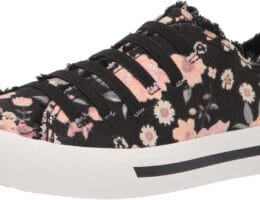 Rocket Dog Women’s Jokes GENEVIVE Floral Cotton Sneaker, Black, 8