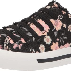 Rocket Dog Women's Jokes GENEVIVE Floral Cotton Sneaker, Black, 8