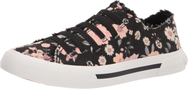 Rocket Dog Women's Jokes GENEVIVE Floral Cotton Sneaker, Black, 8