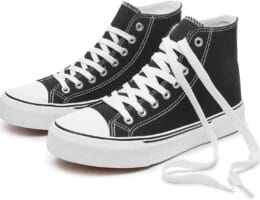 hash bubbie Unisex Fashion High top Sneakers Womens Classic High Tops Canvas Shoes Casual Tennis Shoes for Men