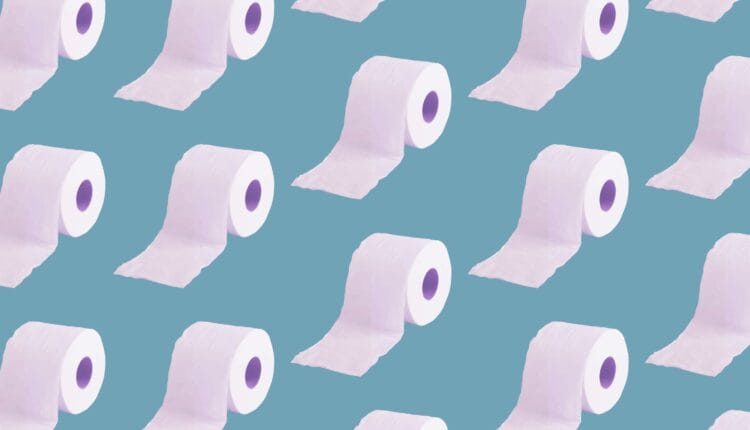 Rolls of toilet paper