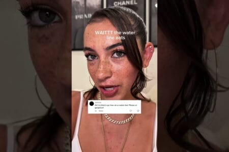 Waterline eats #freckles #skincare #makeup
