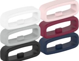 Replacement Fastener Ring Compatible for Garmin Vivoactive 5,Vivoactive 3/Venu,Venu Sq2/Forerunner 45 55 165 245 645/Fenix 7S 6S 5S Bands Silicone Connector Security Loop for Vivoactive 6 Smart Watch