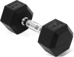 Hex Dumbbells Rubber Coated Hand Weights for Exercises and Fitness, Multiple Sizes