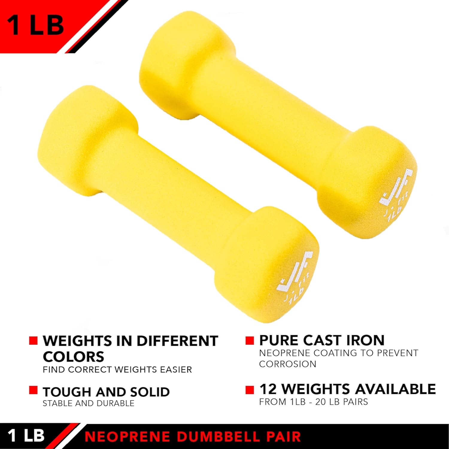 Dumbbells - Neoprene Pairs, Vinyl Pairs, Weight Sets with Rack - Hex Shaped Heads Prevent Rolling and Injury - Ergonomic Hand Weights for Exercise, Muscle, Strength and Weight Training - Image 4