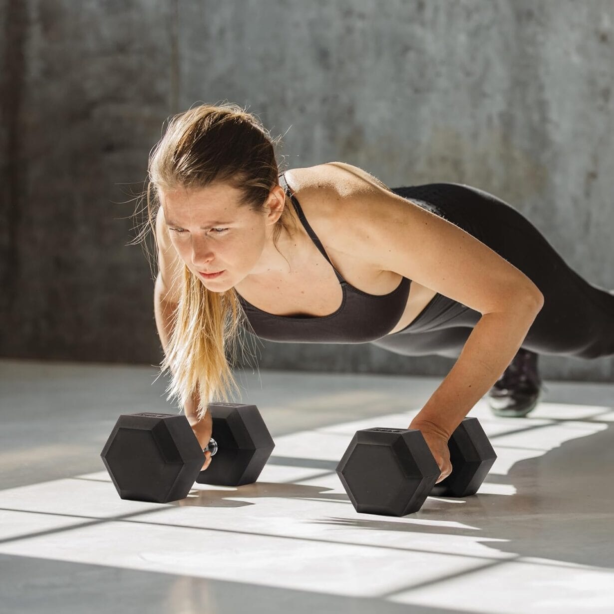 Hex Dumbbells Rubber Coated Hand Weights for Exercises and Fitness, Multiple Sizes - Image 6