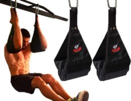 Premium Ab Slings Straps – Rip-Resistant Heavy Duty Pair for Pull Up Bar Hanging Leg Raiser Fitness – Ab Exercise Equipment, Superb Arm Padding for Abdominal Training Workout Equipment