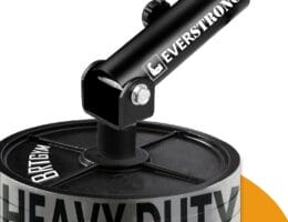 EVERSTRONG T Bar Row Attachment with V Bar Attachment Landmine Handle – 360 Swivel Landmine Attachment for Barbell for Full-Body Workout in Home Gym – Small Spaces – Deadlifts Squats Landmine Stand