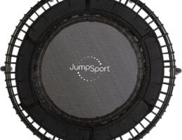 JumpSport Essential Steel-Frame Adult Mini Fitness Trampoline, 39″, Models 220, 230 & 250 – Indoor Rebounder Exercise & Workout Equipment w/ No-Tip Stable Arched Legs, 250 Lbs Weight Rating