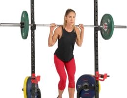 Sunny Health & Fitness Multifunctional Strength Training Home Gym – Complete Workout Equipment with Training Attachments, Optional Squat Stand, Power Rack Cage, Adjustable Incline Bench